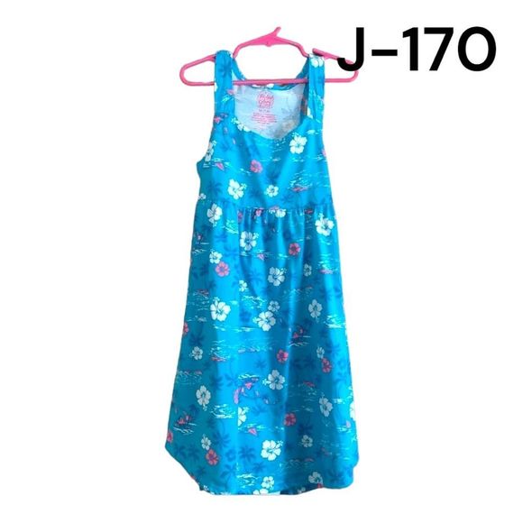 Girls Sz M (7-8) Hawaiian 🌺 Print Dress - Picture 1 of 5